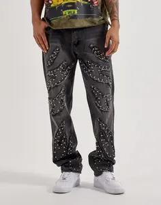Caliber Munition Studded Straight Denim Jeans