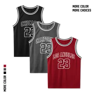 Unisex Mesh Tank Top – Basketball Jersey Shirts, Breathable Sleeveless Workout Jersey,  Summer Streetwear