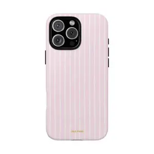 Pink Striped - Phone Case | Classic Stripes | Cover for iPhone 16 15 14 13 12 SE Max Pro, Perez Creations Shop