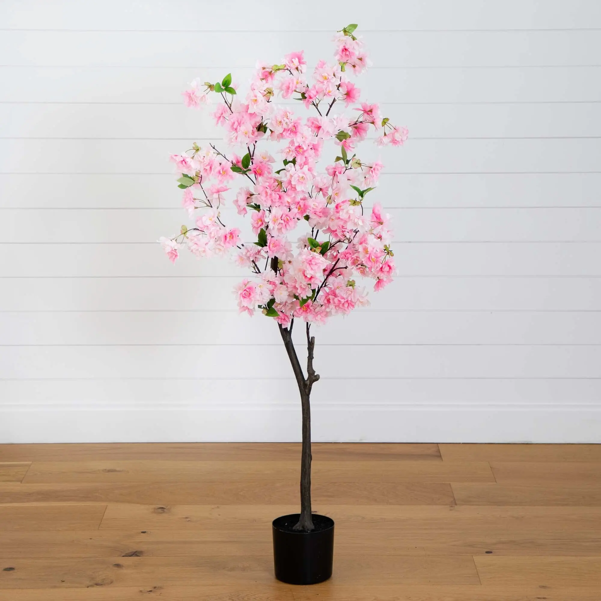 5ft Artificial Cherry Blossom Tree - Floral Decorative Fake Plant for House Decor, Kitchen Indoor Accent Piece