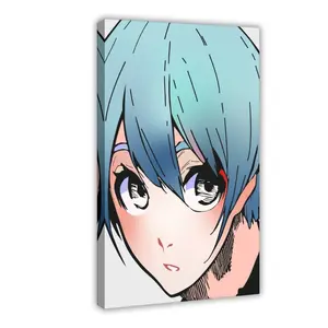 Anime Blue Lock Yo Hiori I Canvas Poster Wall Art for Home Bedroom Office Dorm Room Decor