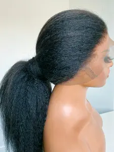 30 Inch Black Long Straight Wigs for Women, Gorgeous Fluffy Wigs with Bangs, Synthetic Wigs for Party, Daily Use, Synthetic Material Wigs