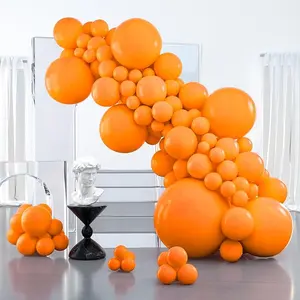 PartyWoo Orange Balloons 127pcs Different Sizes of 36 18 12 10 5 Inch Matte Fall Balloon Arch Kit Garland for Thanksgiving Halloween Little Cutie Baby Shower Birthday Party Decorations Orange-Y9