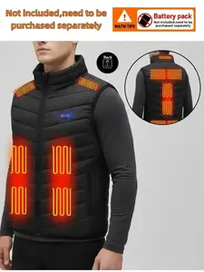 Without Battery Heated Vest for Men and Women, Three Heating Levels, 13 Heated Areas, Ideal for Sports and Outdoor Activities, Perfect Christmas Gift
