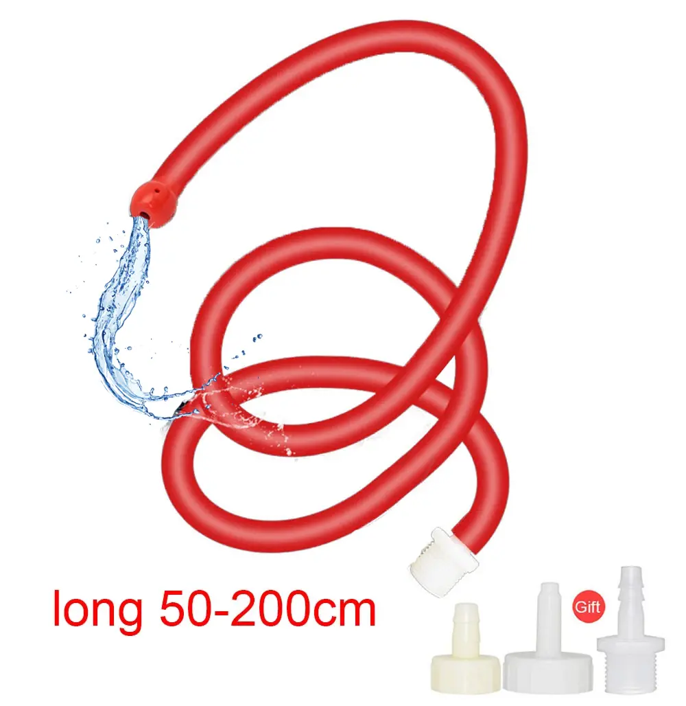 2026 Design Portable Soft Silicone Bidet Wash Hose Cleaner Personal Enema Nozzle Douch Cleaning 50/100/150/200cm Tube for your Home
