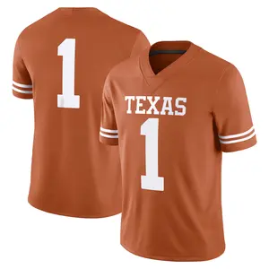 Texas #1 College Football Jersey, Burnt Orange Fan Shirt, Game Day Apparel, NCAA Style Sports Tee, Unisex Gift for Football Fans, Printed Design