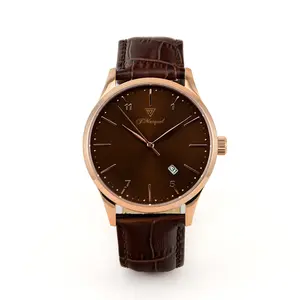 Men's Fashion Watch - Daydream Bronze Solace, Brown with Sunray Effect Dress Watch