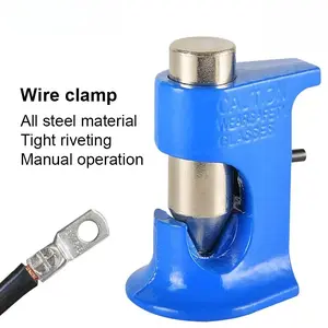 Copper Terminal Connector with Multi-Function Manual Clamp, Sae/jis Standard, Blue Design, Durable Reliable Connectors, Suitable for Car Electronics Home Wiring