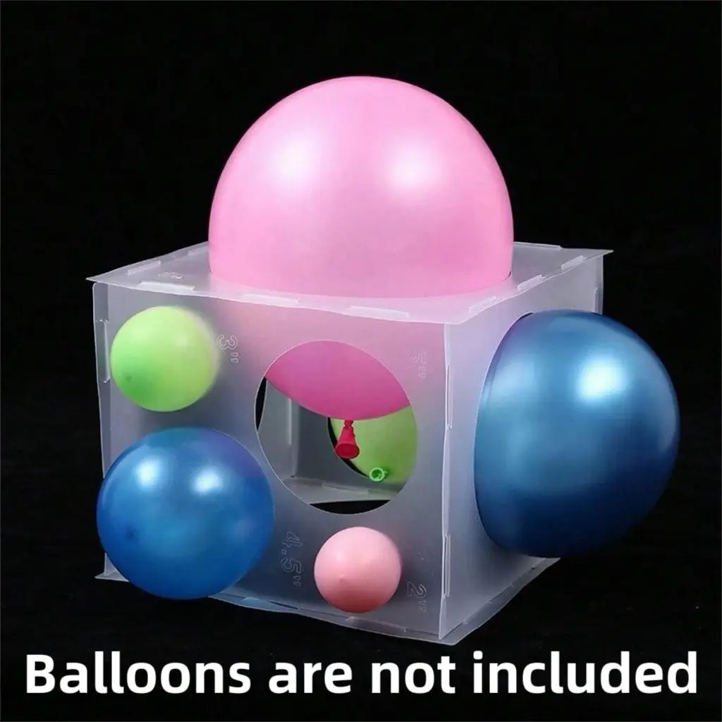 1 piece of 11-hole balloon measuring box. Foldable Design balloon measuring tool, suitable for balloon arches, columns, photo props and party decorations, Versatile Use, providing accurate balloon sizes for birthdays and activities, Compact Size