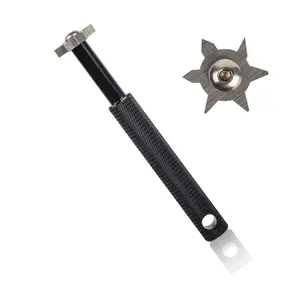 NuRich Golf Club Groove Sharpener Golf Accessory Tool Made for Re-Grooving Clubs, Irons, Pitching Wedge, Sand Wedges, Driver, Easily Attach to Golf Bag to Bring On Golf Courses
