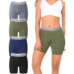 Womens Boyshorts Underwear Cooling Boxer Briefs Full Coverage High Waisted Ladies Panties Soft Fresh 4 Pack