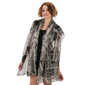 Daily Prophet Newspaper Print Lightweight Scarf