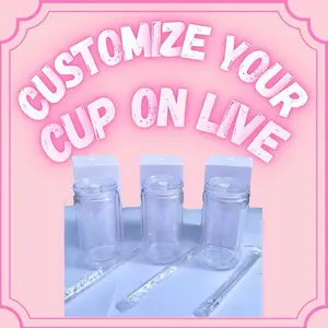 Customize your cup on live (16oz) Snowglobe Tumbler