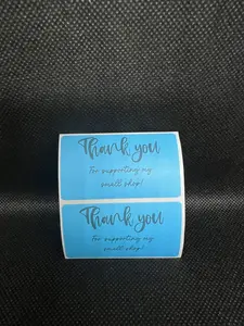 Rectangle Simple "Thank you" Sticker