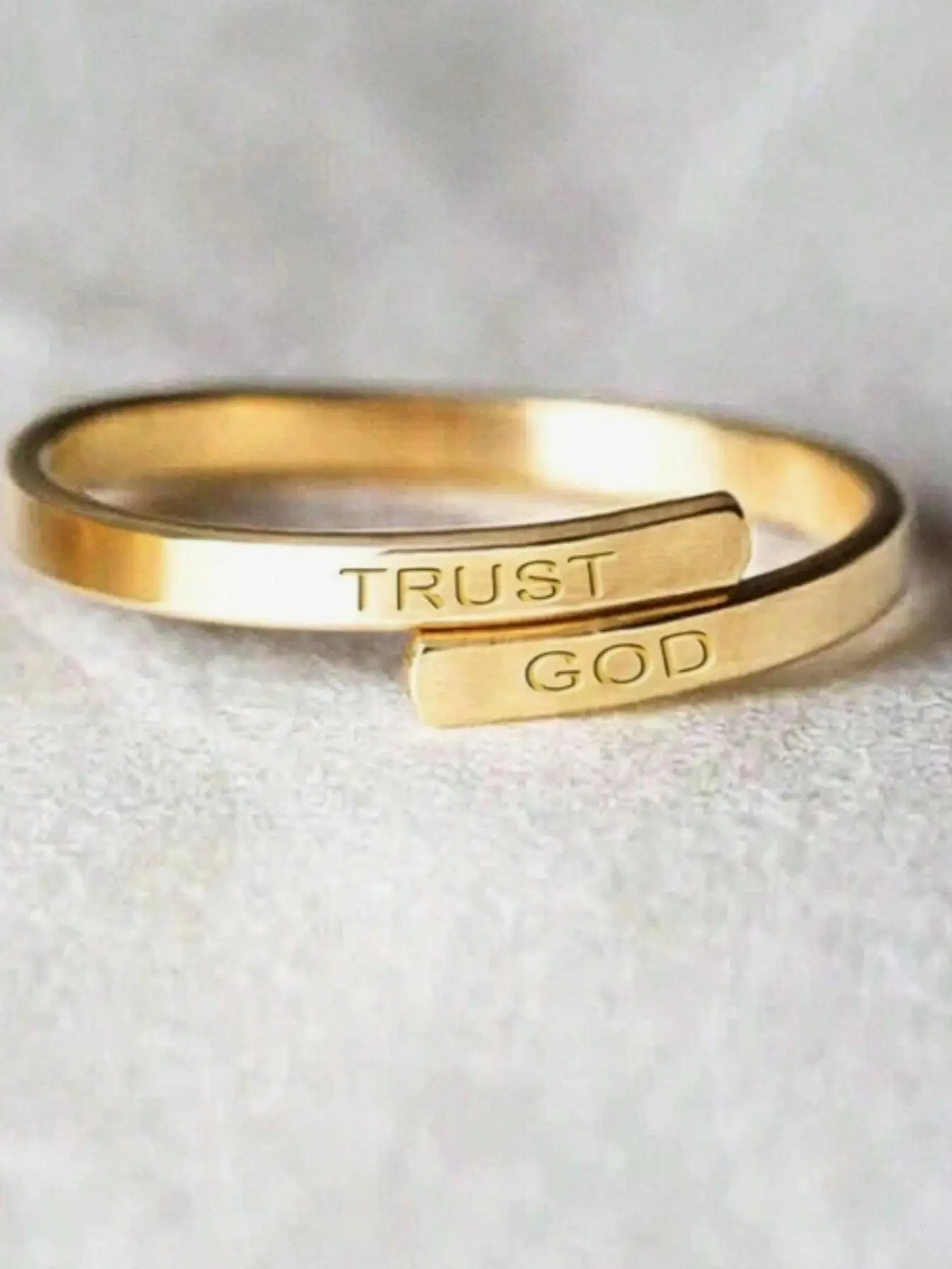 Letter Engraved Stainless Steel Ring, Fashion Jewelry for Party, Daily Clothing Decor, Trendy All-match & Exquisite Jewelry for Birthday Gift, Wedding Promise Rings, Personalized Jewelry, Personalized Alphabet Ring