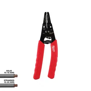 Milwaukee 10-20 AWG Wire Stripper/Cutter with Comfort Grip