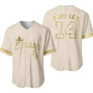Custom Pope Leo XIV Chicago Baseball Jersey, Baseball Jersey Shirt, Outdoor Sports, Sport Shirt, Dynamic And Comfortable