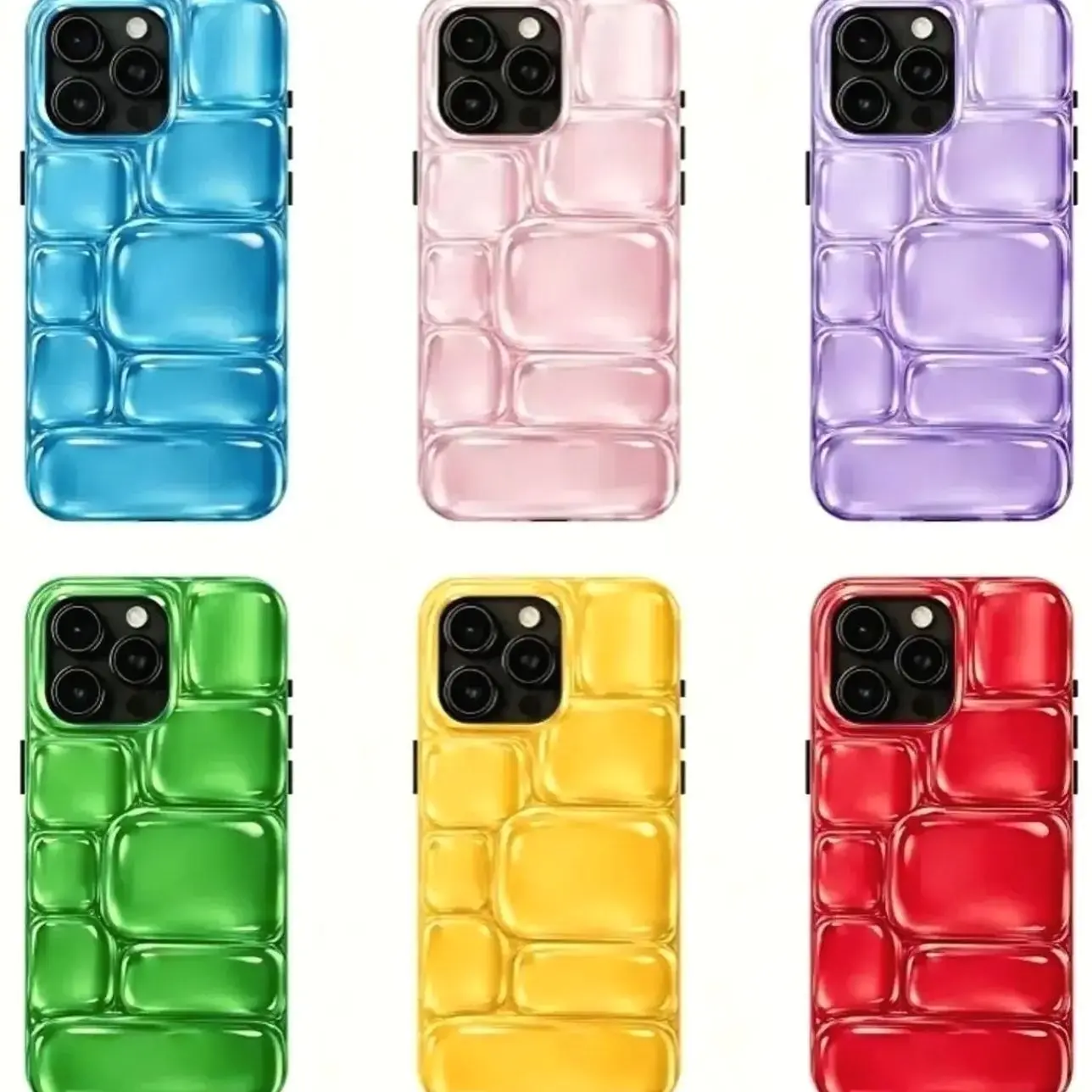 Needoh Dopamine Phone Case, 2D Trendy Aesthetic Gift Compatible with iPhone X, 11, 12, 13, 14, 15, 16, 17 Series & Galaxy