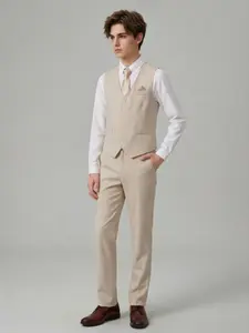 Teen Boys Wedding Outfit 3PC Slim Fit Suit Set Lightweight Vest Pants Tie Bow Tie Option Graduation Summer 2026