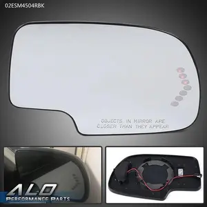 Fit For 03-07 Chevy GMC Cadillac Mirror Glass Heated Power Passenger Right Side