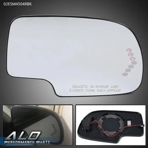 Fit For 03-07 Chevy GMC Cadillac Mirror Glass Heated Power Passenger Right Side