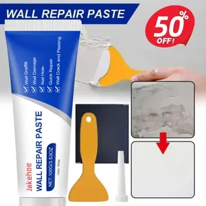 Drywall Patch Repair Kit with 250g Quick-Drying Wall Mending Agent, Multi-Functional Heavy-Duty Concrete Sealant, Waterproofing Adhesive Caulk, Self-Adhesive Paste