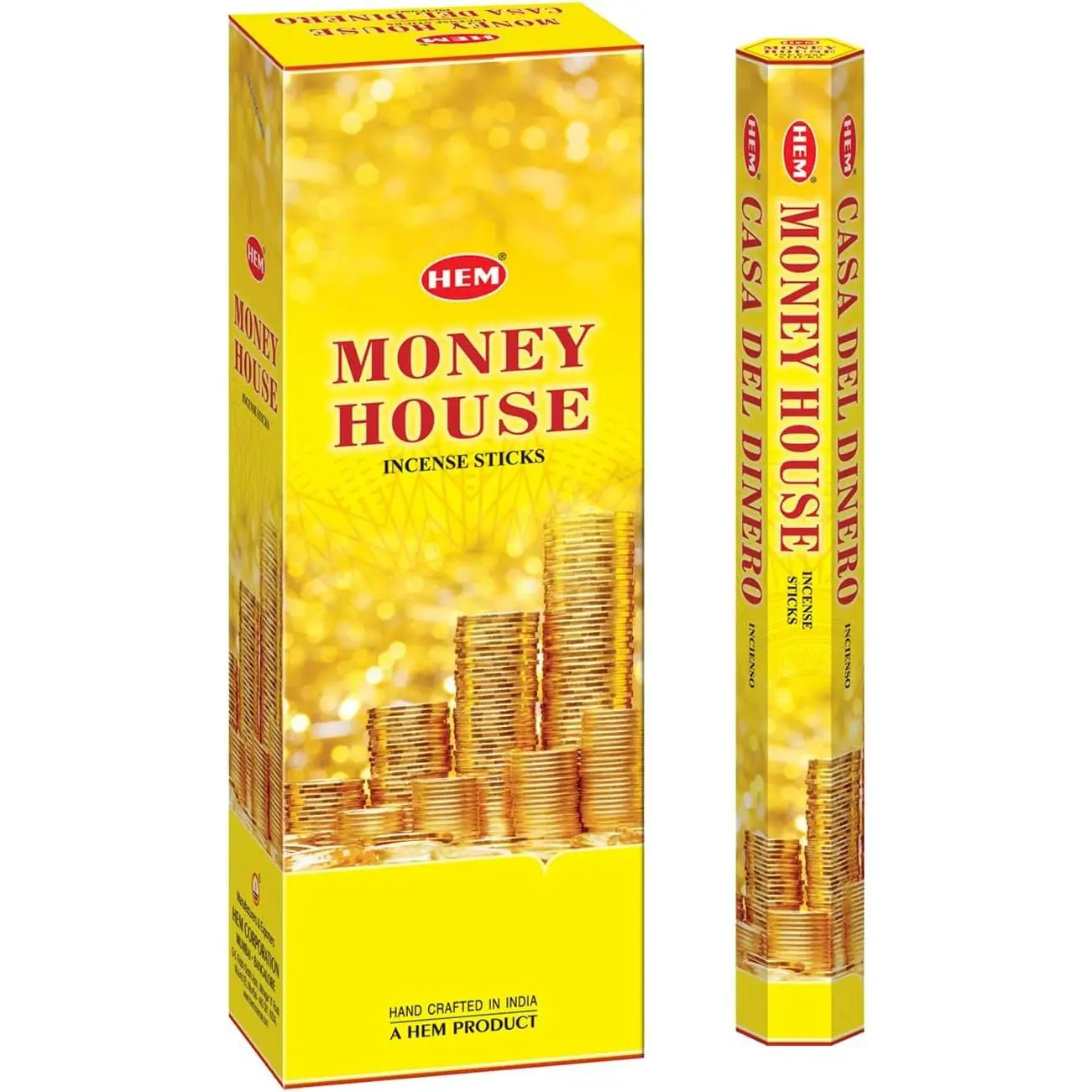 Hem Incense Sticks (Pack of 6) | Ideal for Meditation, Rituals & Cleansing (Money House)