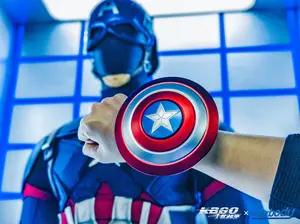 Collectible Captain America Pressure-relief Shield w/ Bluetooth Speaker   Rotatable and magnetic shield