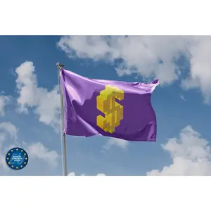 Dollar Sign Flag | Unique Design Print | Hiqh Quality Materials | Size - 3x5 Ft