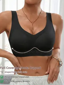 Wireless Jelly Gel Bra, Everyday Seamless Fit, Seamless Lift, High-Quality Brushed Glue Craftsmanship, Full Coverage Support, Anti-Expansion, Comfortable Breathable Women's Underwear