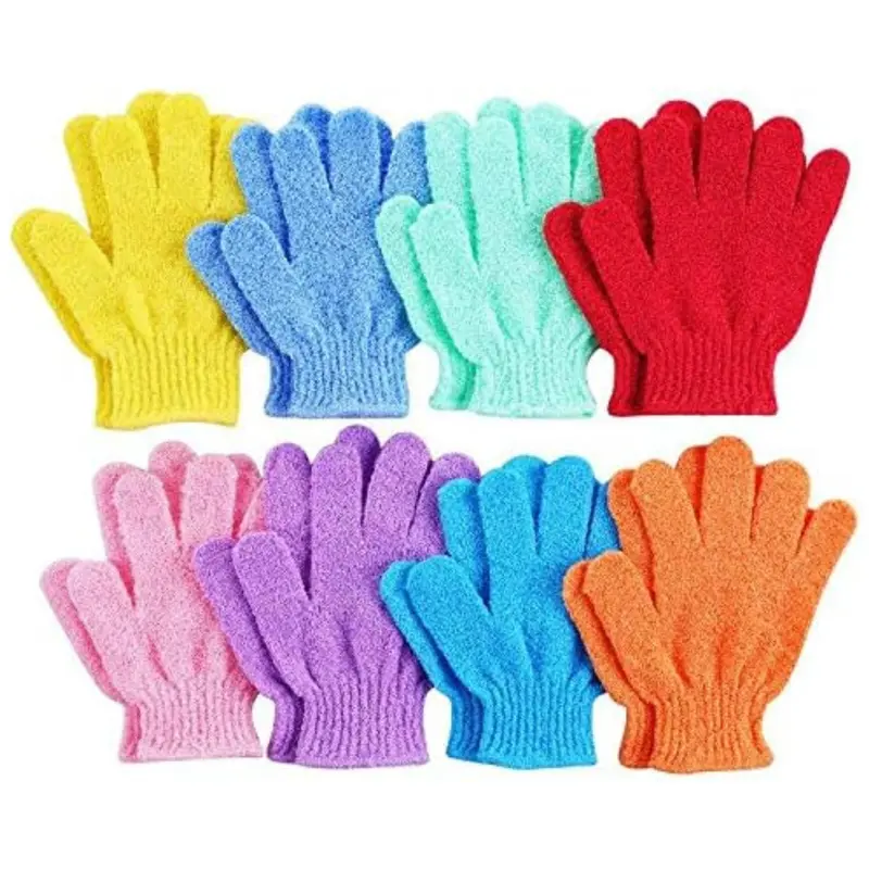 16 pcs Exfoliating Shower Gloves,Double Sided Exfoliating Bath Gloves Deep Clean Dead Skin for Spa Massage Beauty Skin Shower Body Scrubber Bathing Accessories.