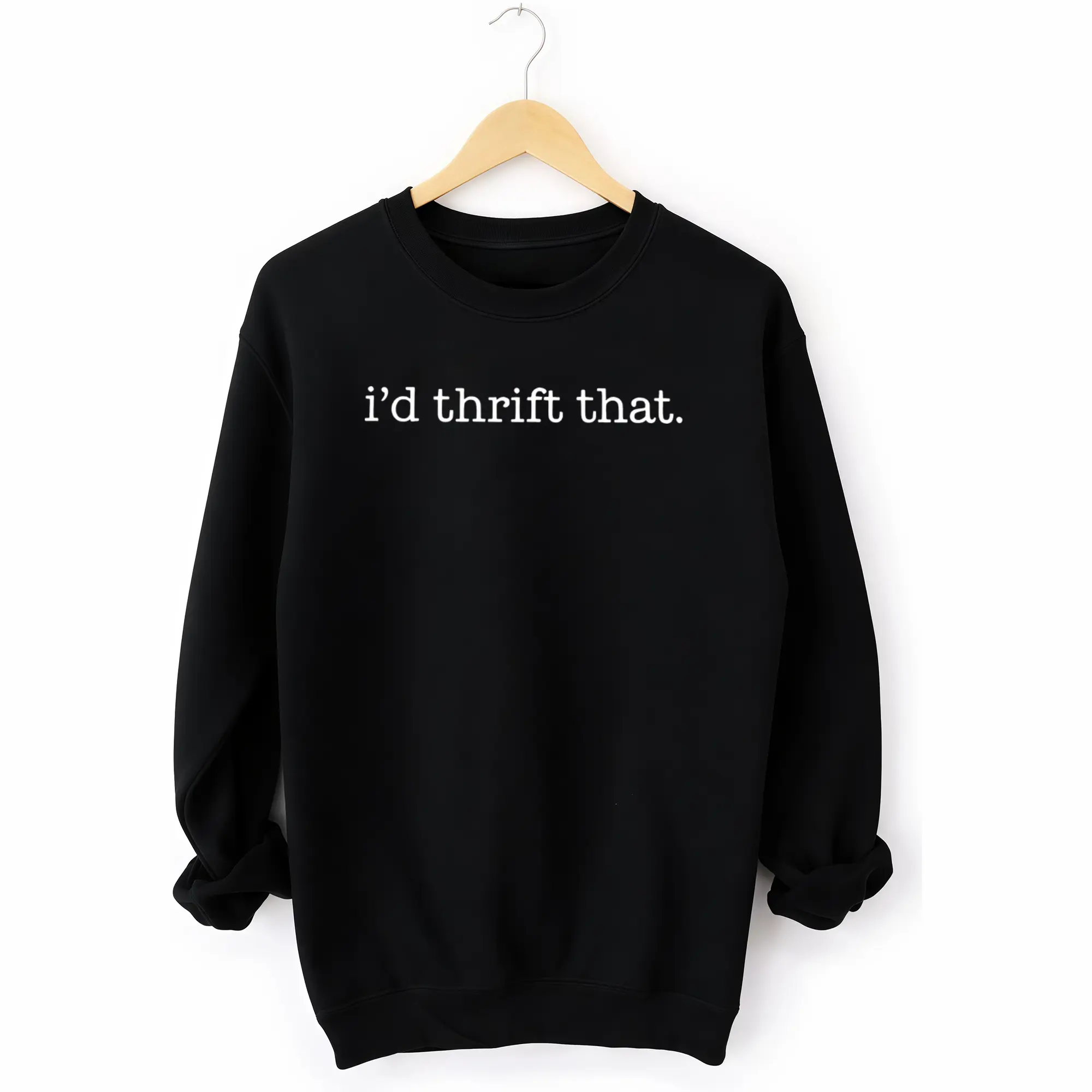 Funny Long Sleeve Sweatshirt for Thrifters – Perfect Gift for Thrift Store Lovers and Antiquing Fans