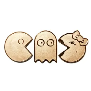 Pac Man, Ghost, & Ms Pac Man 5 Grams Copper Novelty Rounds 3 Piece Set