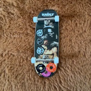 Heat Transfer Graphic Wooden Fingerboard Deck, "The Visit"