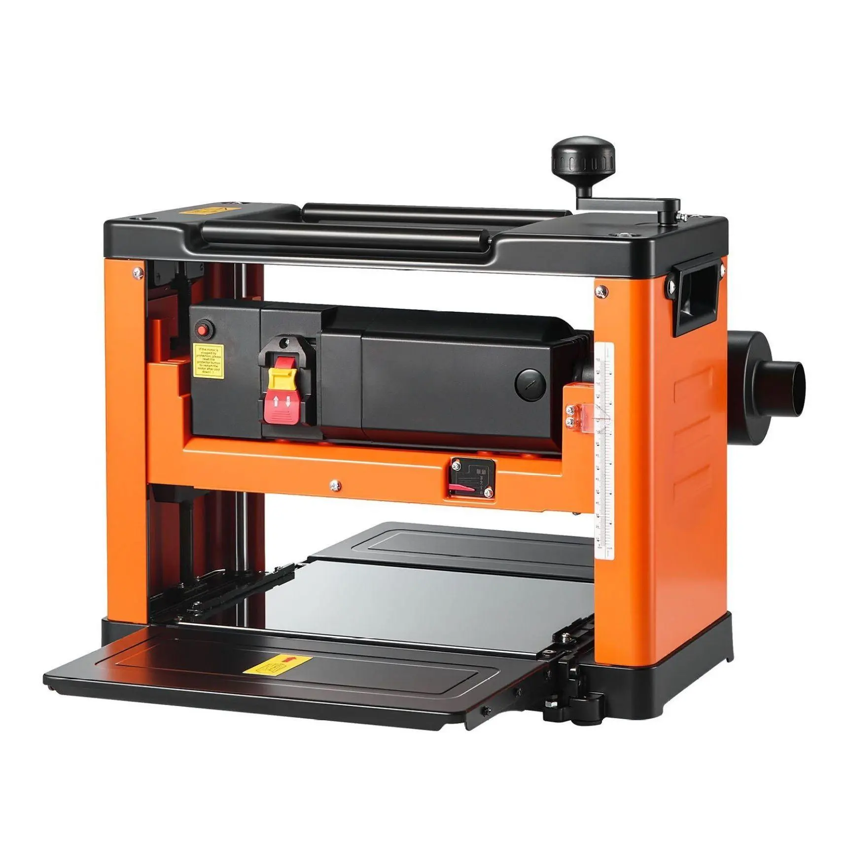 Thickness Planer 13 Inch, Woodworking Benchtop Planer with Spiral Cutterhead, 2000W Power, 24 Inserts, for Hardwood & Softwood, Dual-Feeding System Default