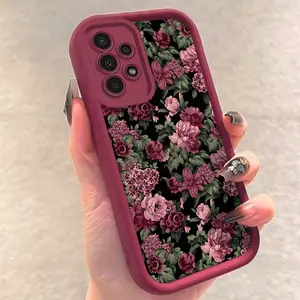 Wine red rose shadow pattern, anti drop and anti slip TPU all inclusive lens phone protective case, suitable for iPhone 17 16 15 14 13 12 11 XS X and other series models, can be given as a gift to friends or family