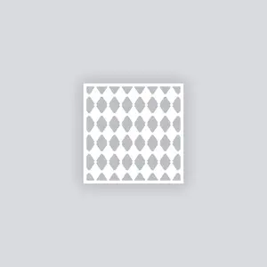 Diamond Chain Square Clay Stencil