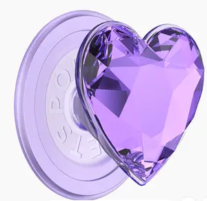 popsockets Crystal Heart Lavender MagSafe PopGrip