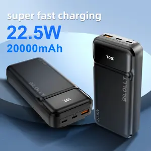 20000mAh 22.5W Super Fast Charging Power Bank (5-Port Output + Smart Battery Display)