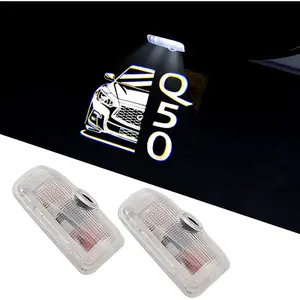 High quality LED Car Door Logo Lights (for Infiniti Q50 Q50L (V37) 2008-2022)Lights Ghost Shadow Light Kit Car Accessories