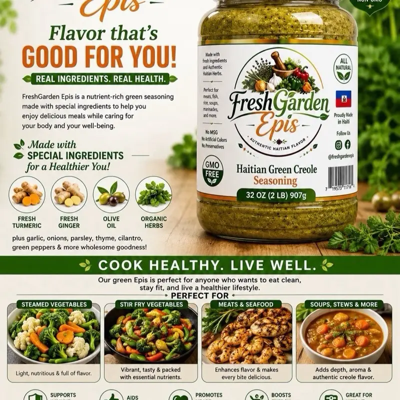 Green organic seasoning Epis 16 oz