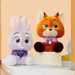[Summer New Product] MINISO Disney Zootopia Series Outdoor Leisure Sitting Doll Judy, Cute Couple, Soft and Fluffy, Adorable Design