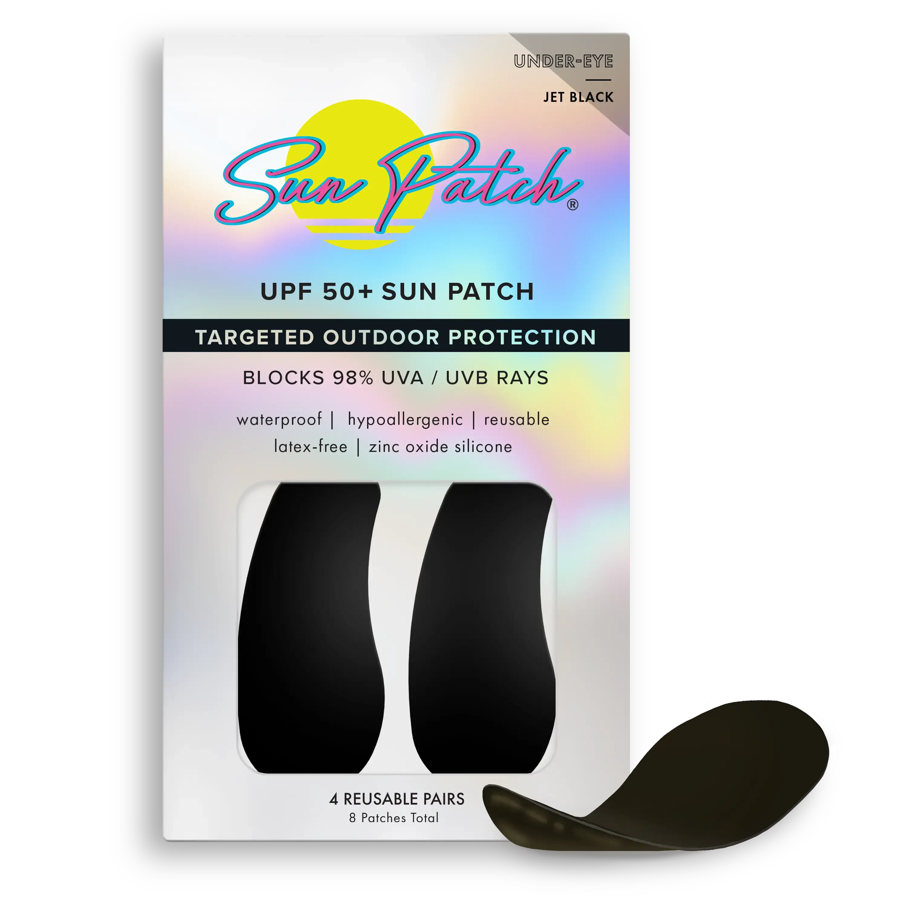 Sun Patch Under-Eye UV Protection Facial Sunscreen Gentle Sensitive Waterproof Skin Repair UPF 50+ Blocks 98% UVA UVB Rays Hypoallergenic