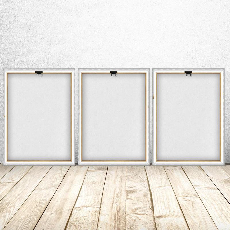 Wooden Framed Canvas Painting, 3 Counts/set Flower Pattern Wall Art, Modern Art for Home Living Room Bedroom Office Decor Wooden Framed Canvas Painting, 3 Counts/set Flower Pattern Wall Art, Modern Art for Home Living Room Bedroom Office Decor