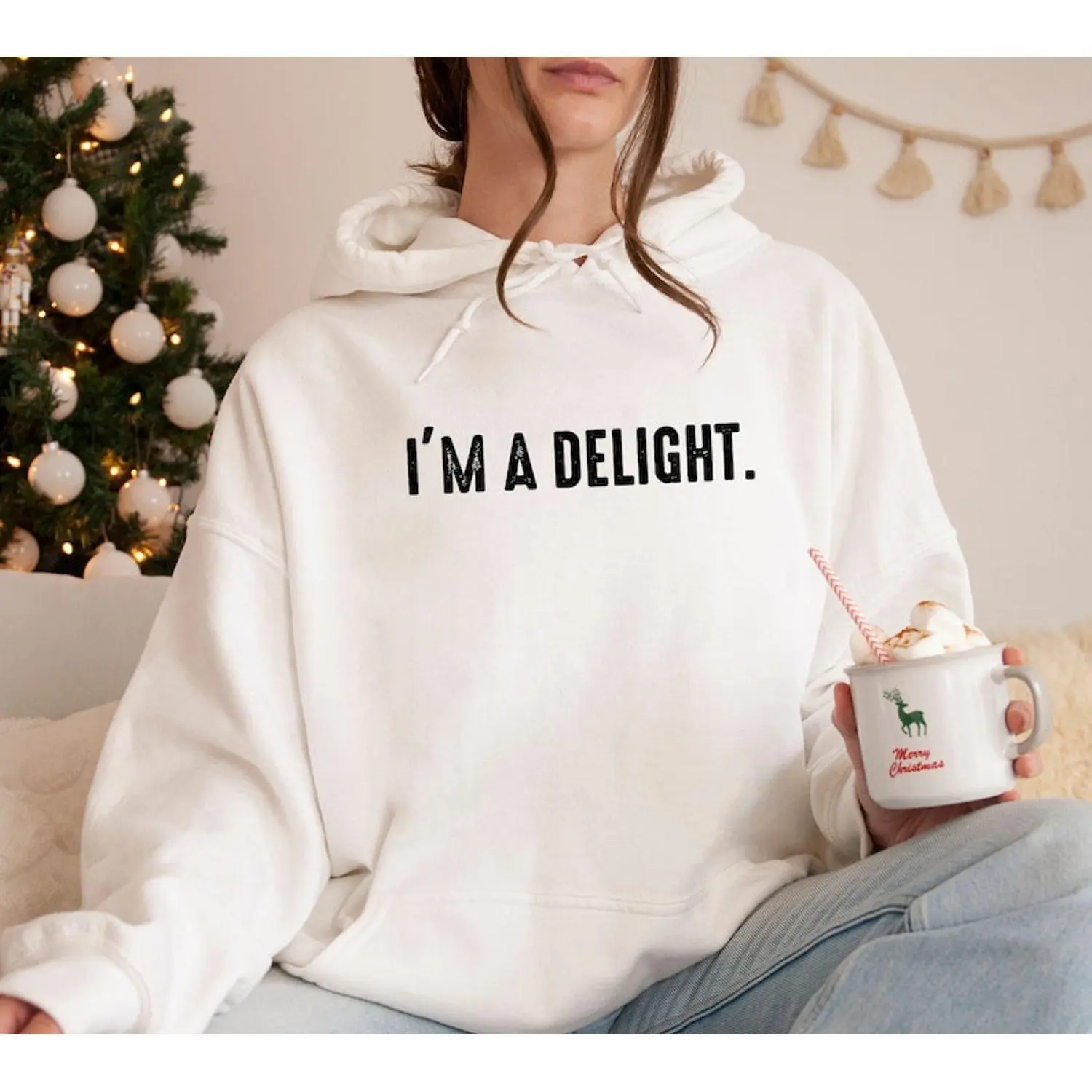 I am Delight Hoodie, Trendy Sarcastic Hoodie, Funny Unisex Hoodie, Trendy Sassy Hoodie, Gift For Him, Quote Hoodie, Trendy Attitude Hoodie Hoodie