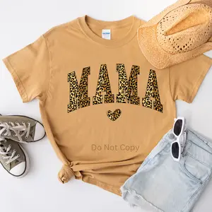 Mama Leopard Heart DTF Transfer