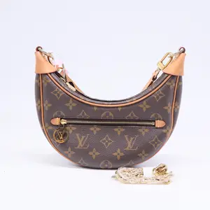 Pre-owned Louis Vuitton Canvans Shoulder Bags Monogram Canvas Loop Bag TWINS LDJ3327