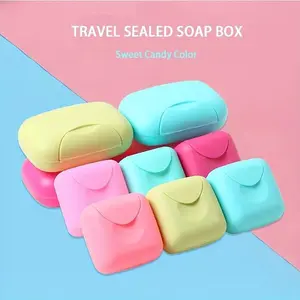 Portable Soap Holder Cute Soap Container Case Box Lovely Hand Soap Travel Case For Home Outdoor Hiking Traveling Camping - Small Size & Large Size