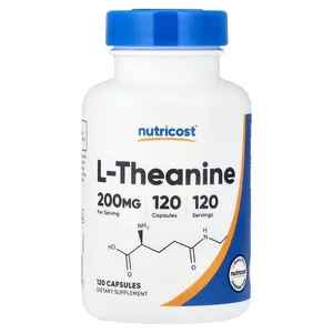 Nutricost L-Theanine, 200 mg, 120 Capsules