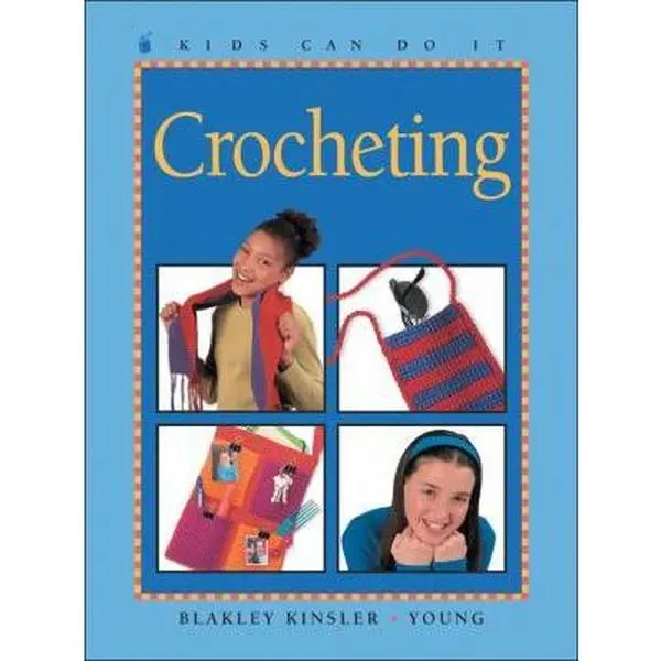 USED Book - Crocheting (Kids Can Do It) by Gwen Blakley Kinsler (Hardcover) - english